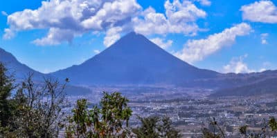 Volcán Zunil en Guatemala