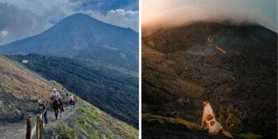 Parque Nacional Volcán de Pacaya y Laguna Calderas en Guatemala