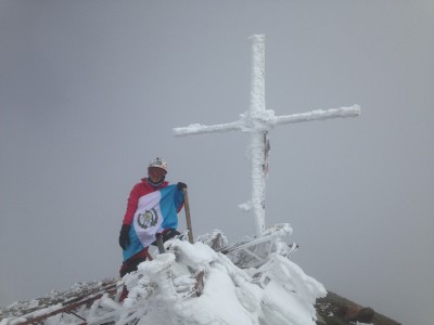 Pami Mendizabal en el Pico de Orizaba, México. (Foto: Pami Mendizabal)