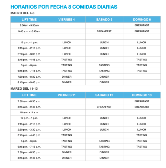 Horarios Dinner In The Sky Guatemala