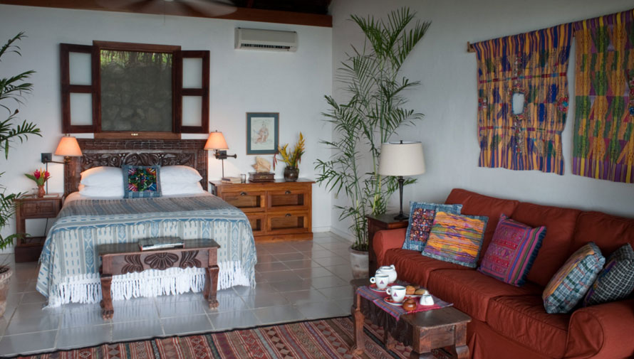 Habitaciones del hotel La Lancha