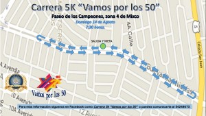 Recorrido de la carrera. (Foto: Vamos por los 50)