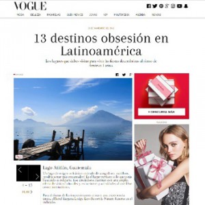 Revista Vogue, Lago Atitlán