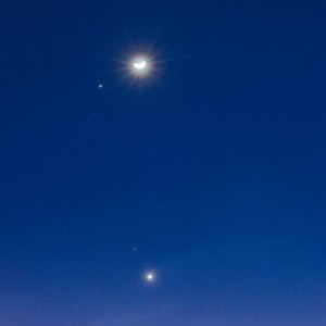 Conjunción Planetaria Luna, Marte y Venus 2017