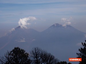 vista del volcan de agua
