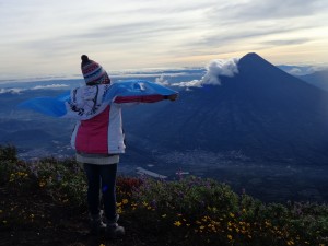 vista del volcan de fuego