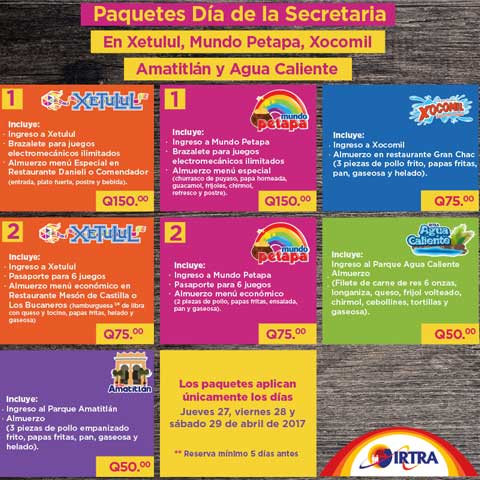 Paquetes en el Irta en Guatemala