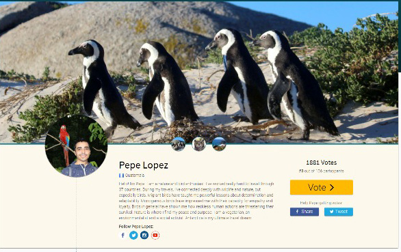 Vota por el guatemalteco ambientalista Pepe López