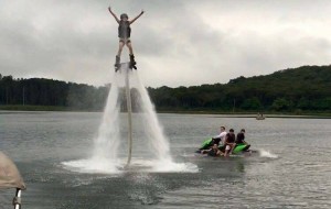 Jetboard En La Laguna Del Pino. (Foto: Peteres Extreme Tours)