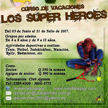 Cursos de vacaciones para niños en la Ciudad de Guatemala, junio 2017