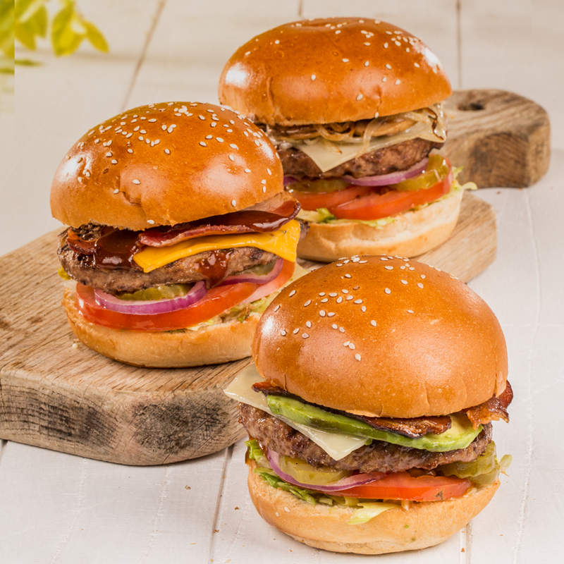 Promoción de la hamburguesas en Guatemala