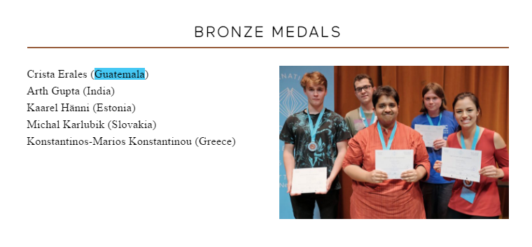 BRONZE MEDALS