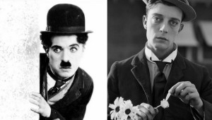 Charles Chaplin y Buster Keaton. (Foto: Influencity y Azkuna Zentroa)