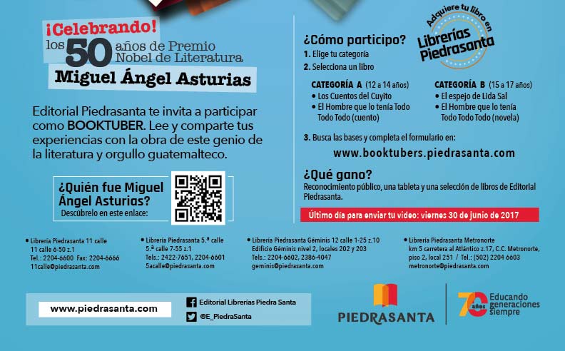 Participa en el II Concurso para Booktubers 2017