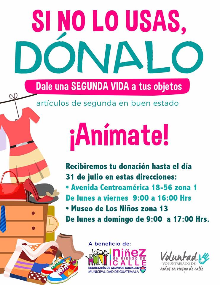 Donación para Niñez en Riesgo de Calle en Guatemala