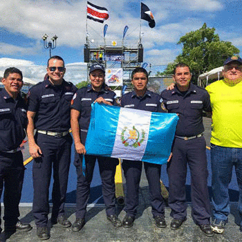 Guatemalteca obtiene el segundo lugar en el Desafío de Bomberos, Costa Rica 2017
