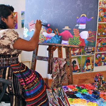 Pintores de San Juan La Laguna Guatemala