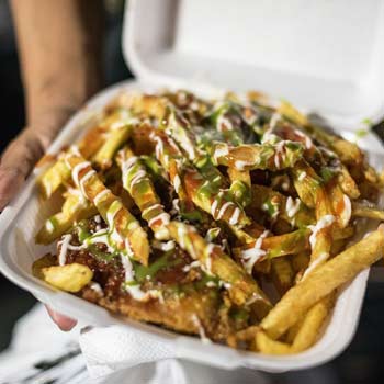 Pollo y papas fritas 