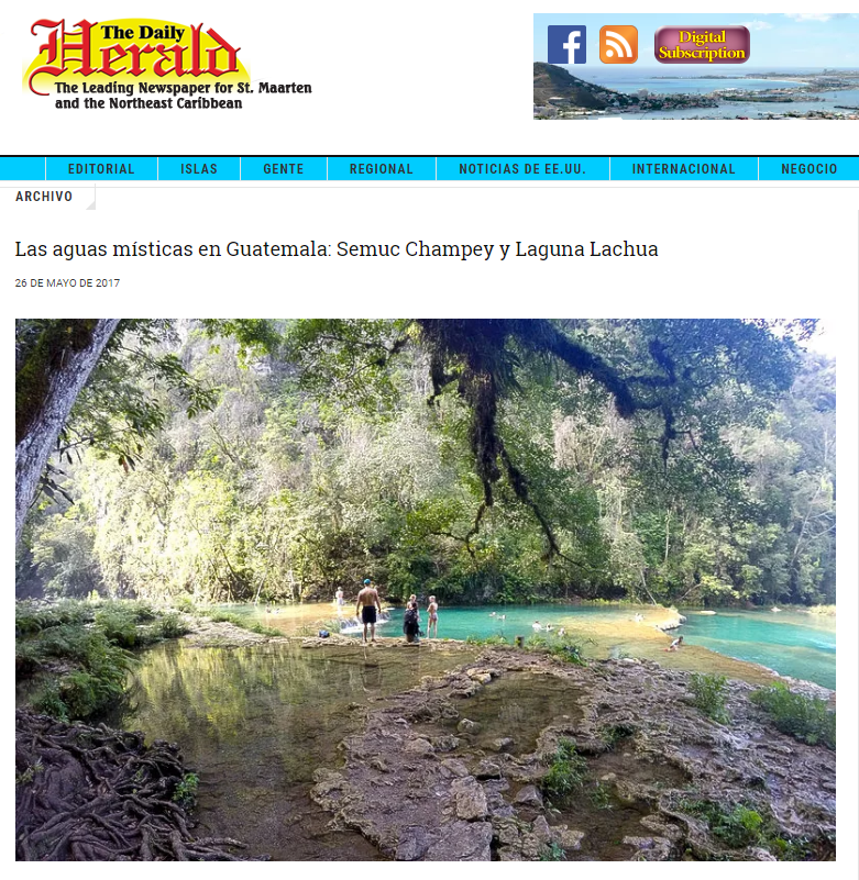 Laguna Lachuá y Semuc Champey son aguas místicas de Guatemala