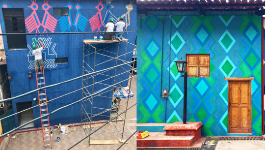 Pintando Santa Catarina Palopó proyecto inspirado en los huipiles