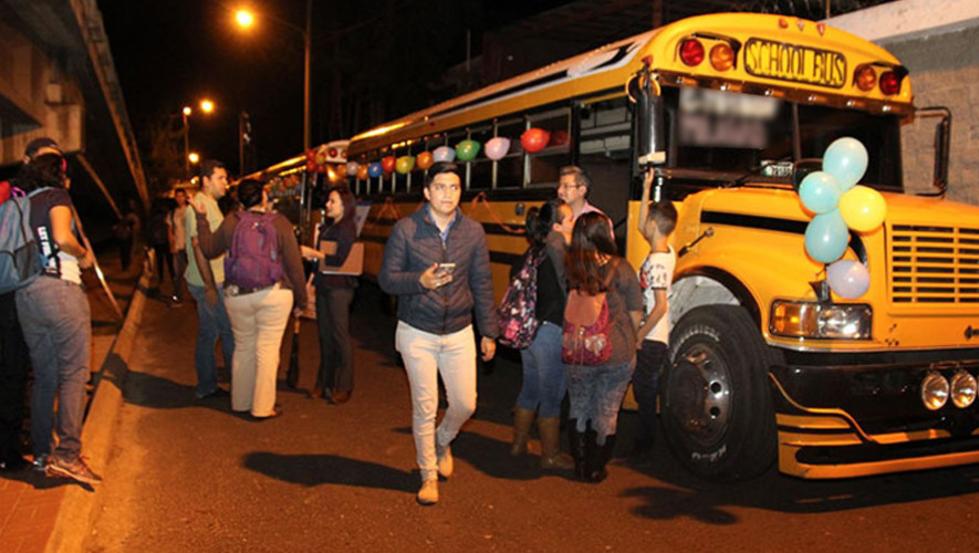 Rutas del transporte nocturno gratuito para estudiantes de la USAC