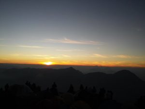 Amanecer en volcanes Santa Maria y Cuxliquel