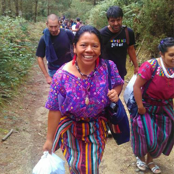 Aura Chávez, maestra de Quiché