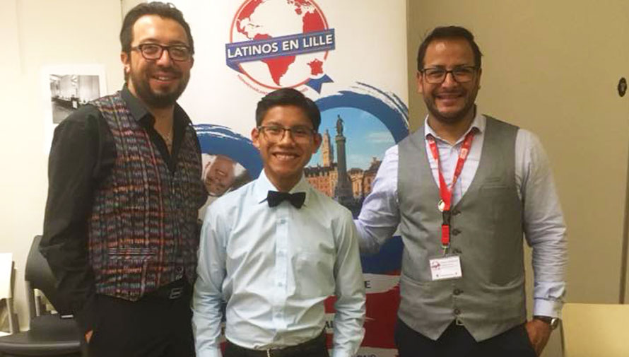 Adrián Sequén, violinista guatemalteco se presenta en un recital en Francia