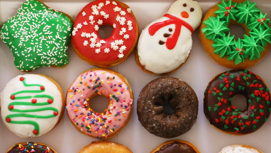 Promoción de donas navideñas en Dunkin Donuts 2017