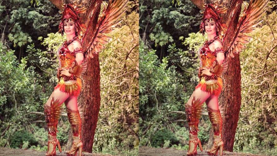 El traje de Lucia Flores fue elegido como el más original de Mrs World 2017