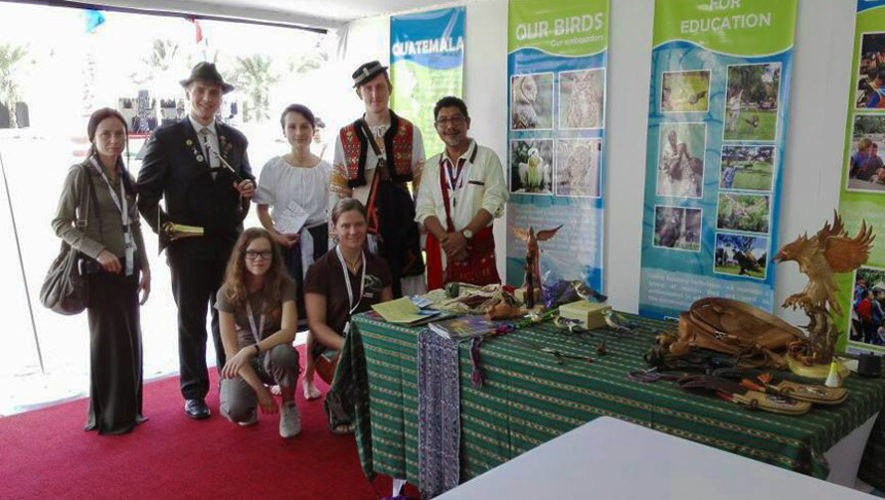 Guatemala participó por primera vez en el Festival Internacional de Cetrería