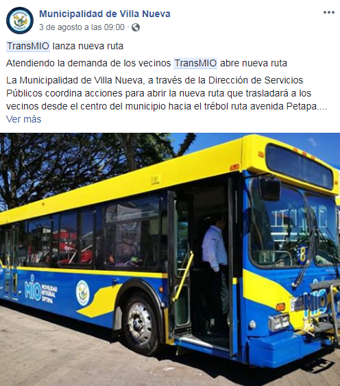 Cuál será el recorrido de la ruta del TransMio