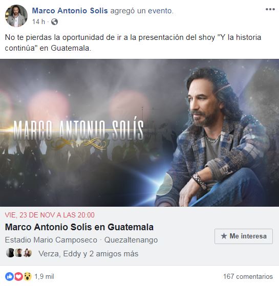 (Créditos: Marco Antonio Solíz en Facebook)