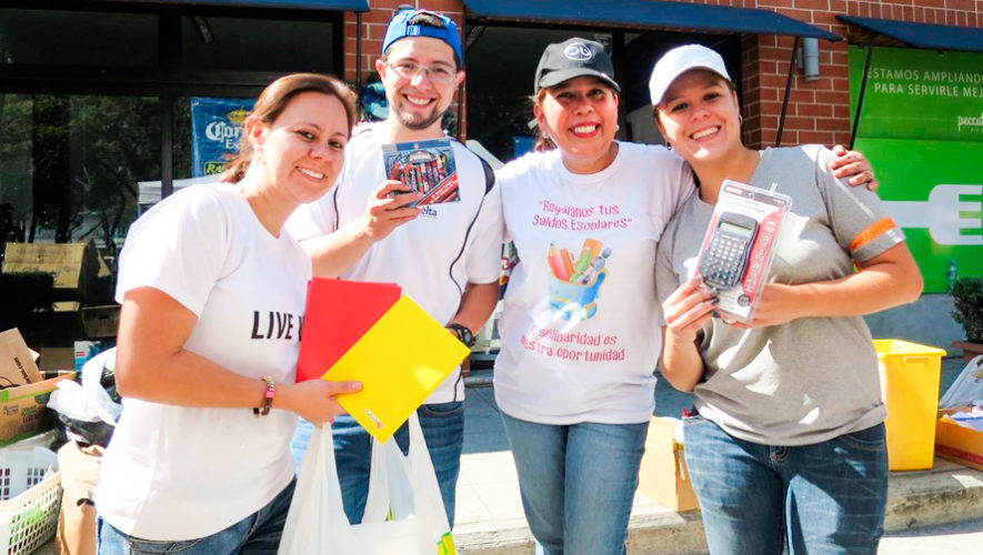 Convocatoria de voluntarios para recaudar útiles escolares en Guatemala, 2018