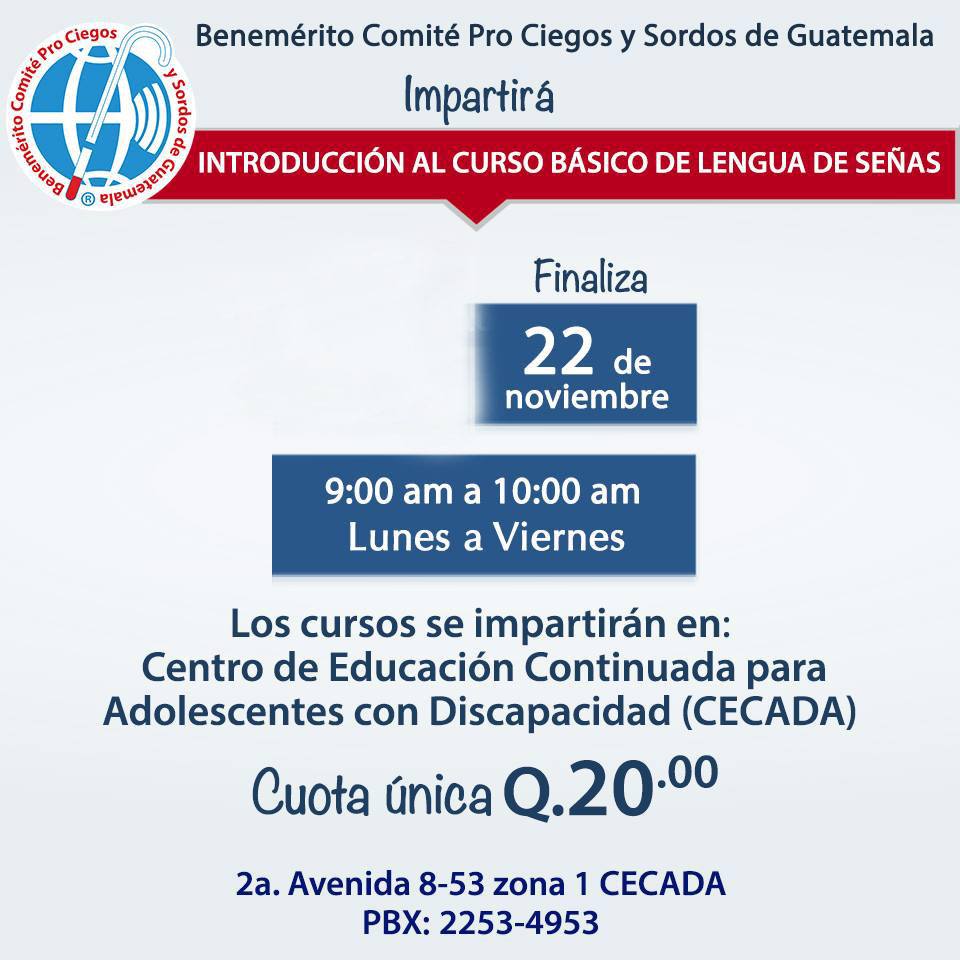 Curso de lenguaje de señas a bajo costo
