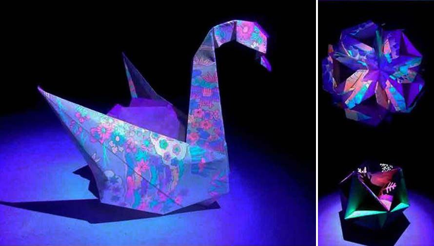 Primera exposición de origami fluorescente en Guatemala