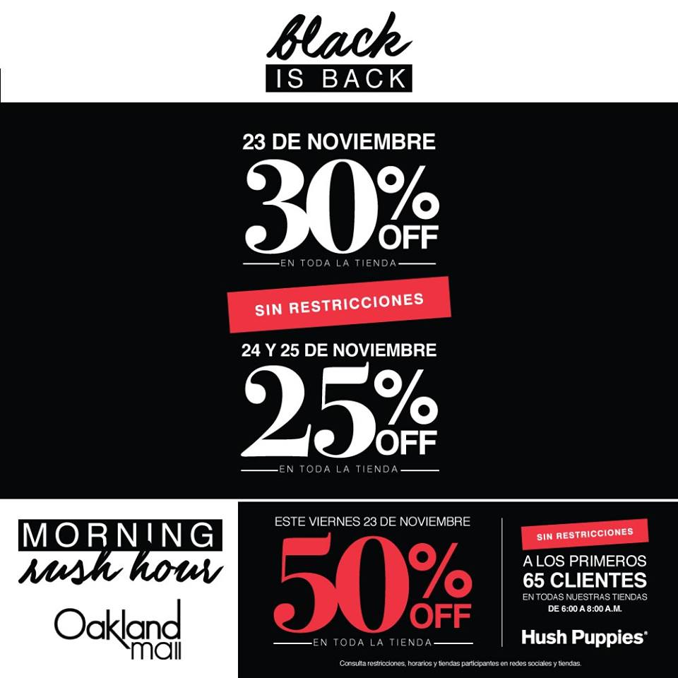 Hush Puppies promociones de Black Friday