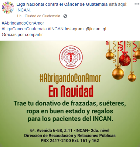 Recolectarán suéteres para los pacientes del INCAN, noviembre 2018