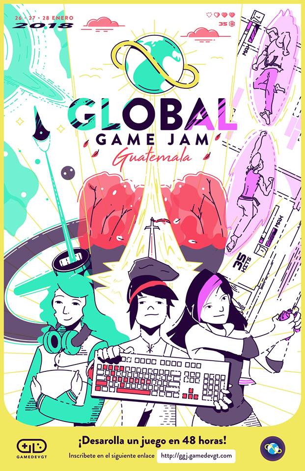 Forma parte del evento Global Game Jam 2018 en Guatemala