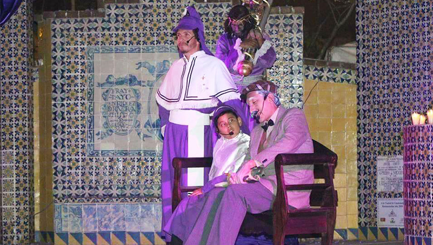 Obra nocturna leyendas de Semana Santa en el Cerrito del Carmen