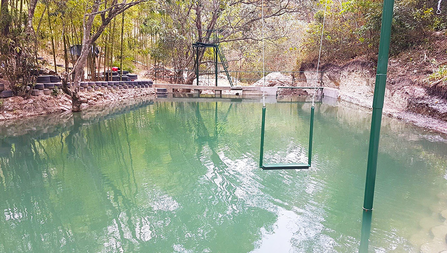 La primera Eco Poza construida con llantas recicladas en Chiquimula