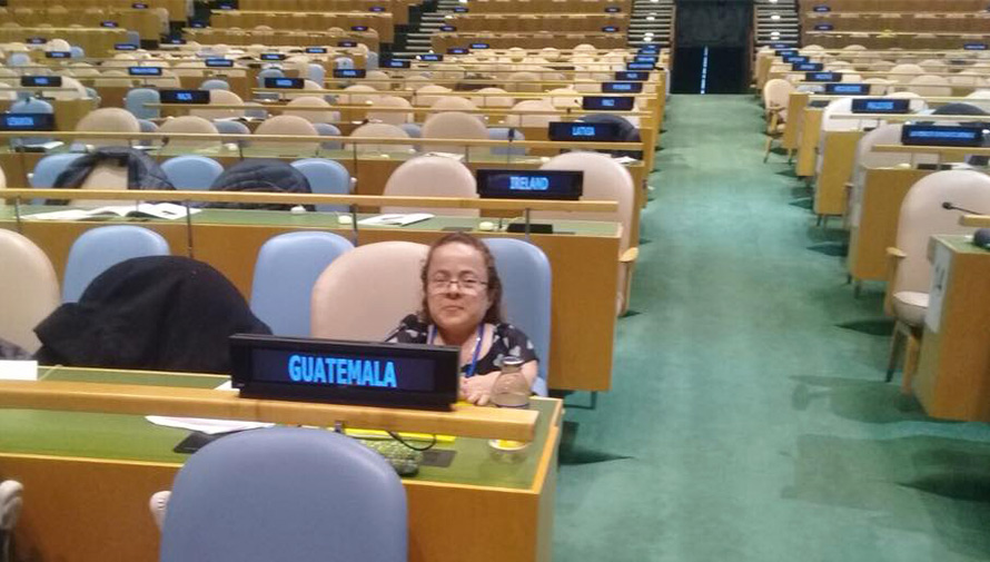 Rosa Idalia Aldana representó a Guatemala en la ONU