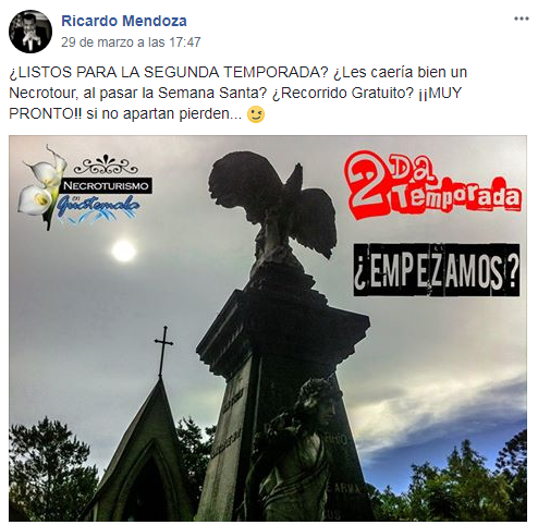 Anuncian que habrá el primer Necrotour del 2018 en Guatemala