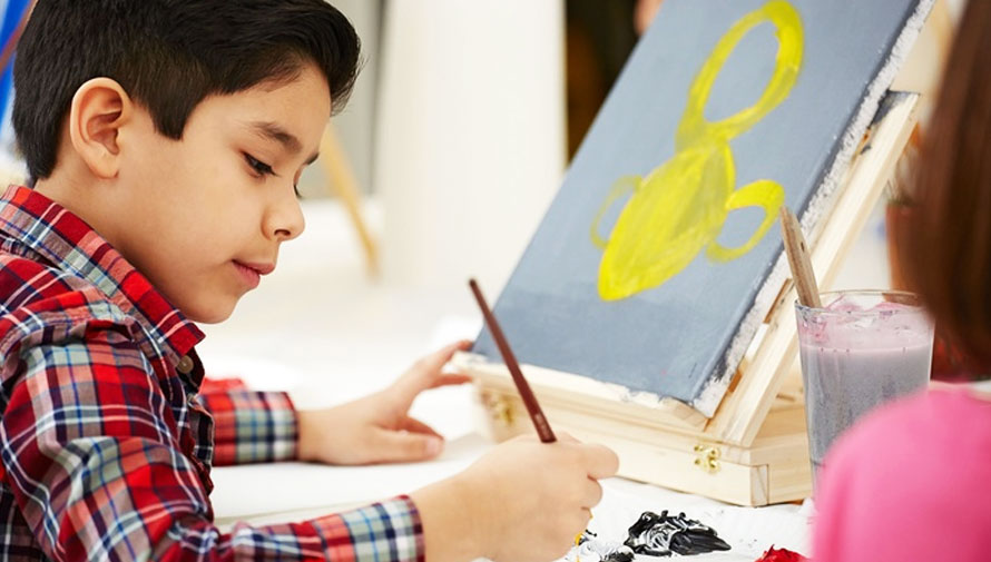 Pintura en canvas para niños