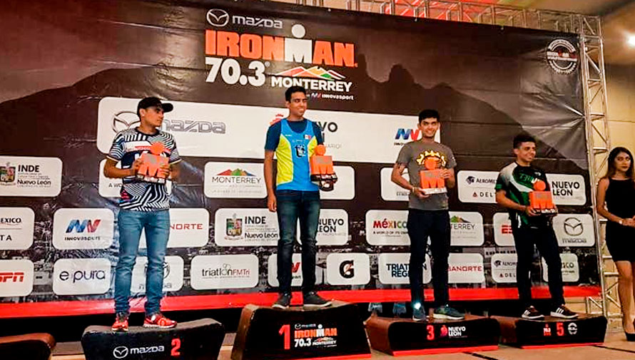Eduardo Maldonado ganó tercer lugar del Ironman 70.3 de Monterrey 2018