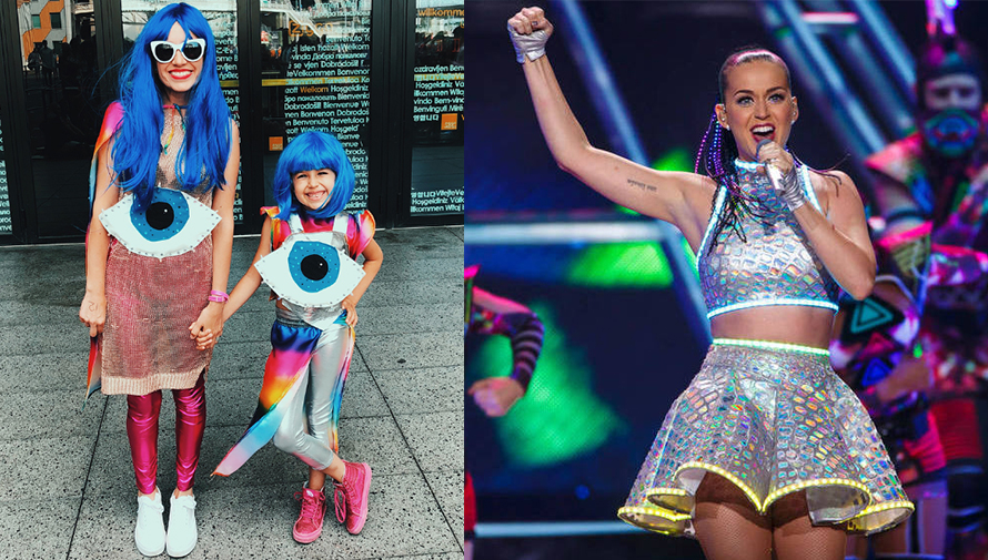 Katy Perry admiró a niña guatemalteca por su creativo vestuario
