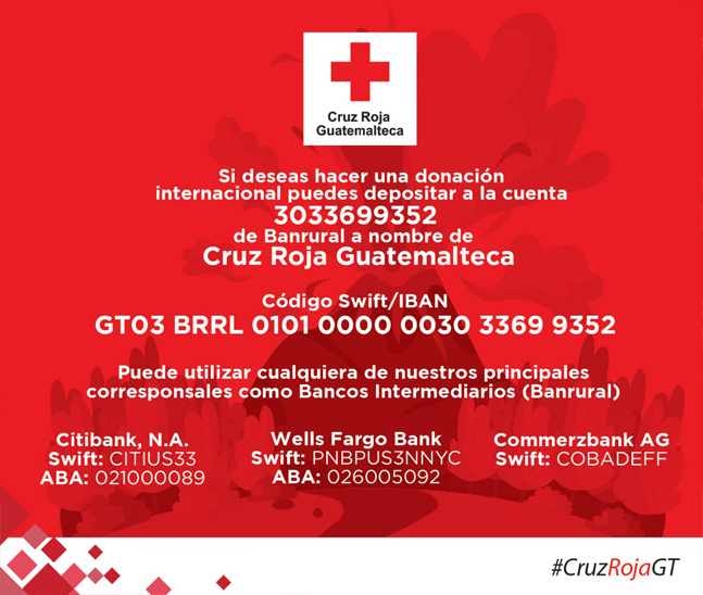 Donar a Guatemala desde el extranjero por erupción del Volcán de Fuego