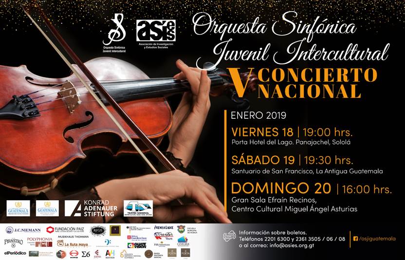 Fechas y lugares de los conciertos gratuitos