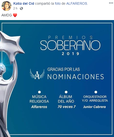 Guatemalteca es la vocalista de Alfareros
