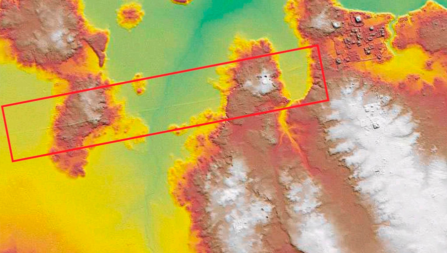 Calzada de Sakbé en Petén sobrepasa en 25 metros de ancho a la Gran Muralla China